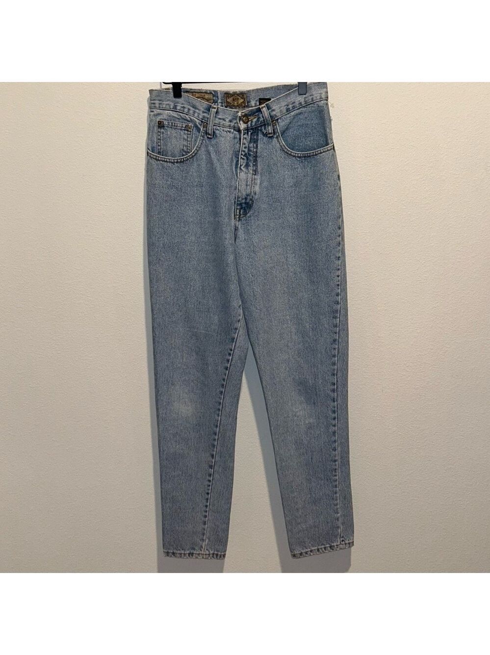 Vintage 90s Express Women’s Blue Jeans - High Rise, Slim Fit, Tapered Leg - Picture 1 of 9